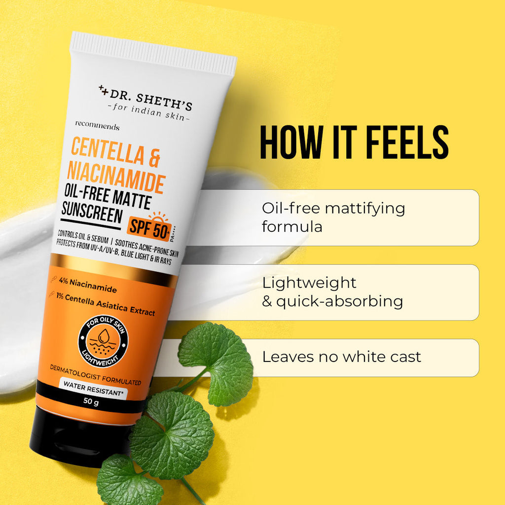 Centella & Niacinamide Oil-Free Matte Sunscreen SPF 50+ PA++++