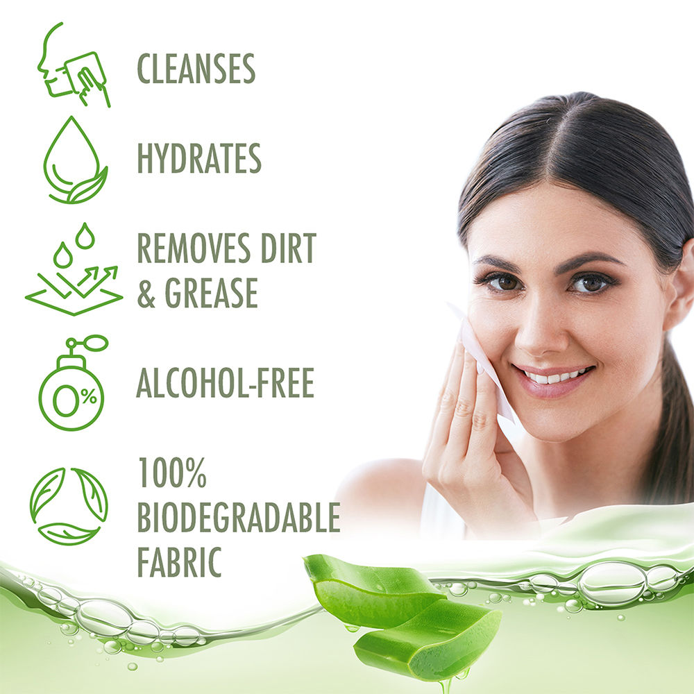 9to5 Natural Aloe Cleansing Wipes