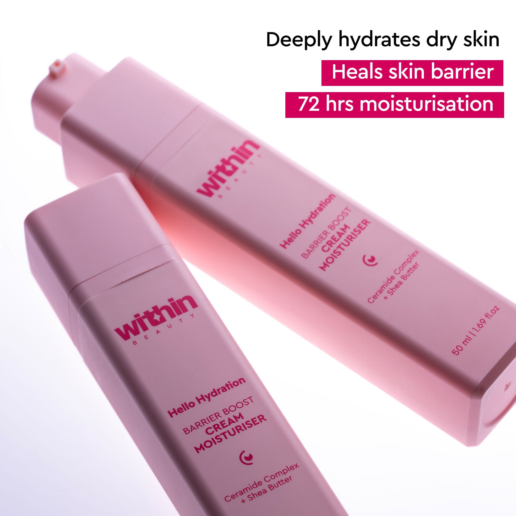 Ceramide & Shea Butter Cream Moisturiser, Hello Hydration Barrier Boost Moisturiser