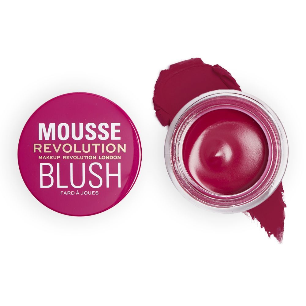 Mousse Blush - For Cheeks & Eyes Non Sticky-Soft Focus Effect - Passion Deep pink