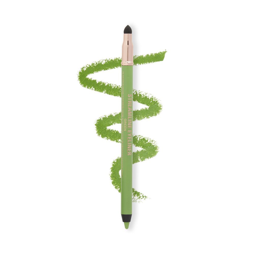 Streamline Waterline Eyeliner Pencil-Ultra Creamy Smudge Proof Smokey Looks - Green