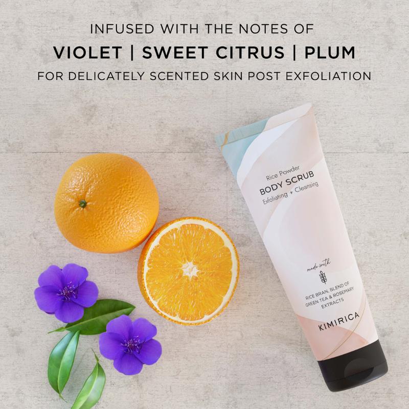 Exfoliating, Cleansing & Moisturising Rice Powder Body Scrub for Soft & Smooth Skin