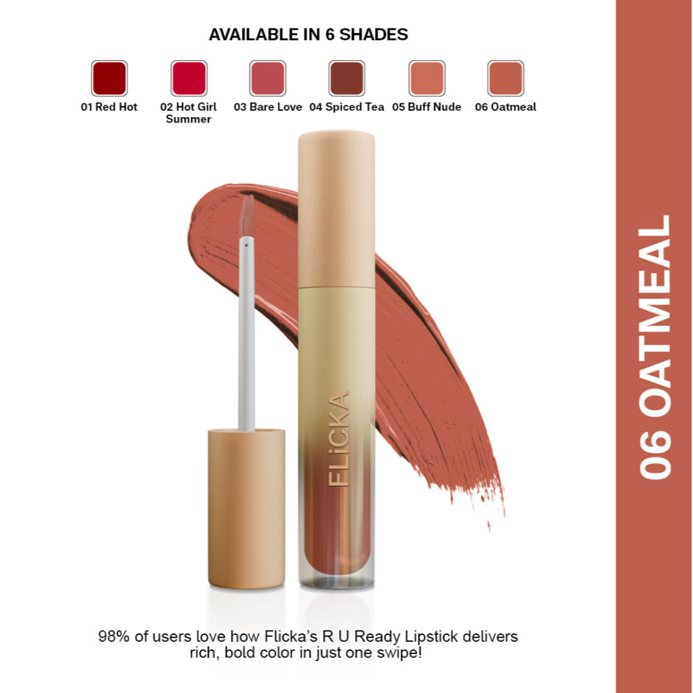 Ru Ready Liquid Matte Lipstick Lightweight Easy Apply Super Smooth Finish