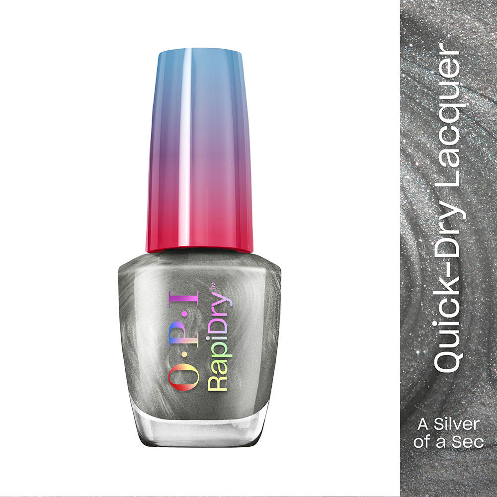 RapiDry Quick-Dry Nail Polish - A Silver Of A Sec