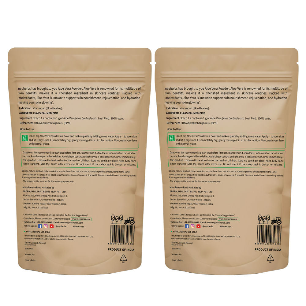 100% Pure & Natural Aloe Vera Powder