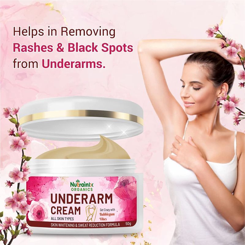 Organics Underarm Cream For All Skin Types Reduce Underarm Irritation