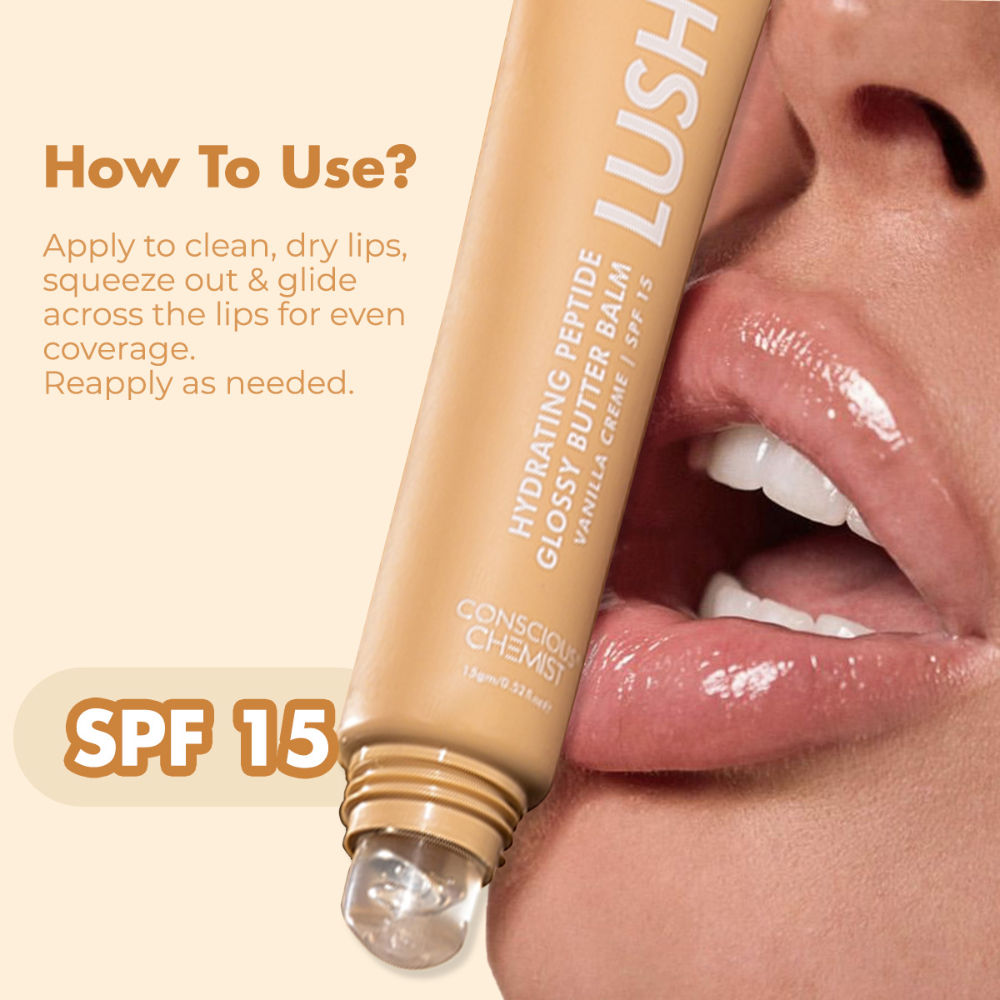 Multi Peptide & Shea Butter Lip Balm with SPF15