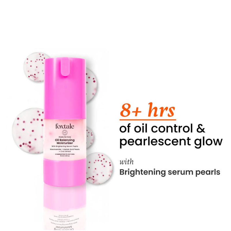 Niacinamide & Cica Oil Balancing Moisturizer for Oily Skin, Lightweight & Non-Greasy - 15ml