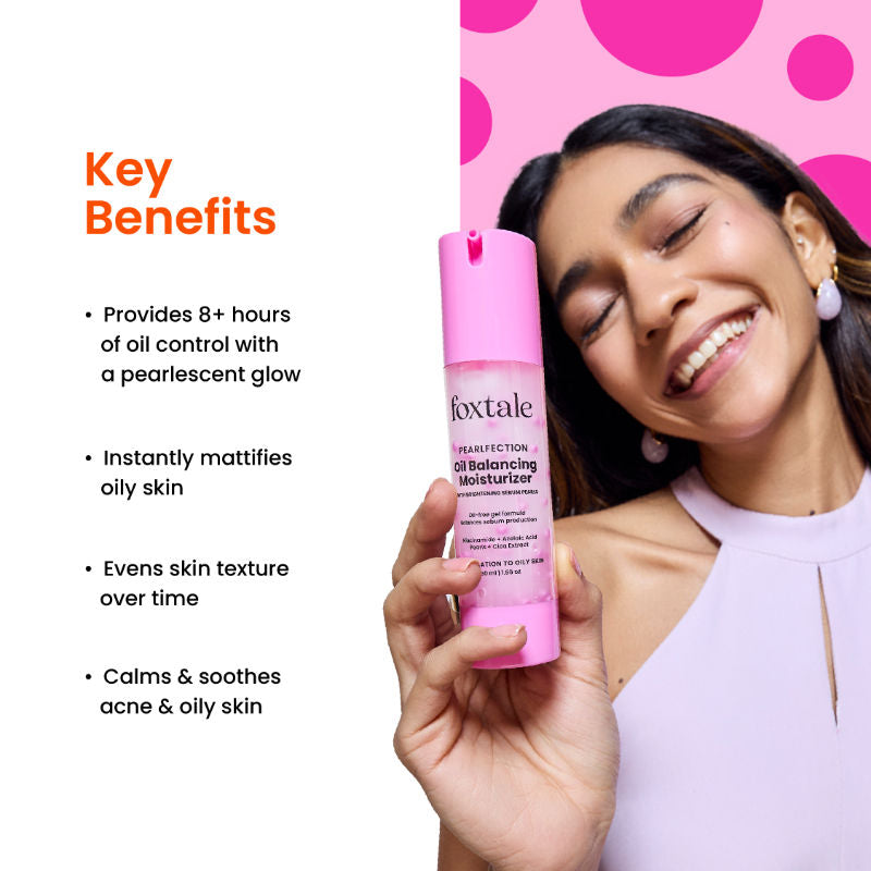 Niacinamide & Cica Oil Balancing Moisturizer for Oily Skin, Lightweight & Non-Greasy