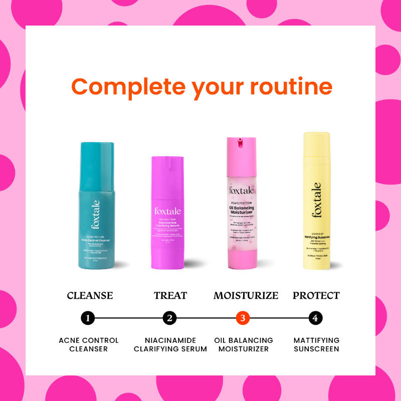 Niacinamide & Cica Oil Balancing Moisturizer for Oily Skin, Lightweight & Non-Greasy