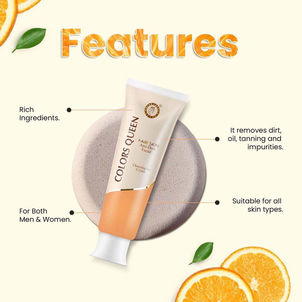 Anti-Dust Facial Cleanser With Ice Crystal Face Wash