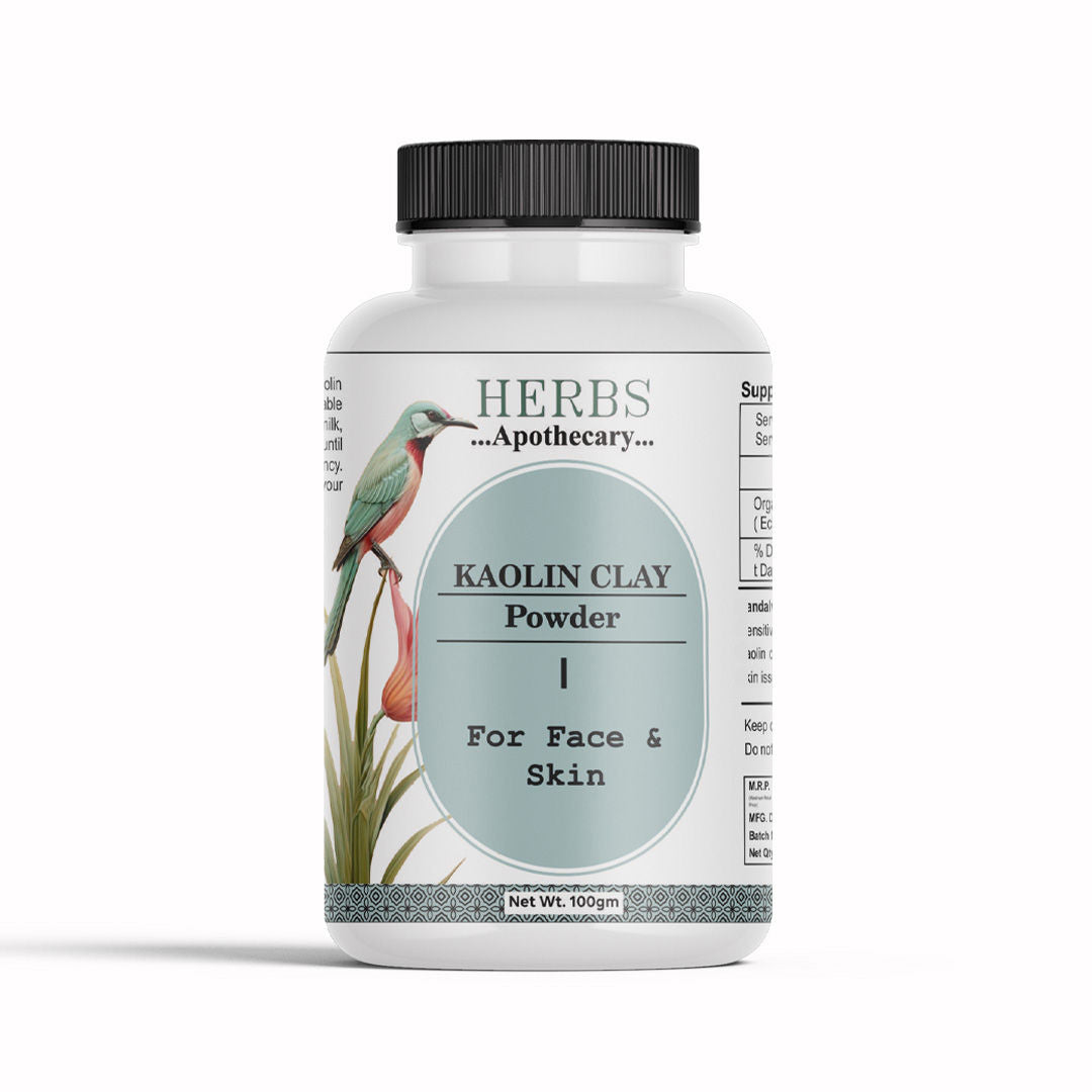 Herbs Apothecary Kaolin Clay Powder For Face And Skins