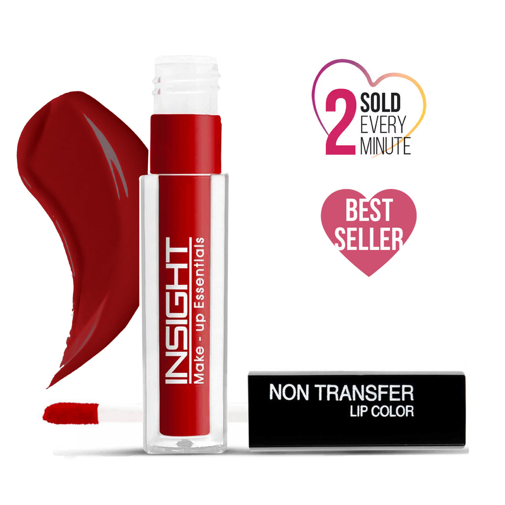 Non-Transfer Lip Color, 12hr Long Lasting Matte Lips, Moisturizing & Light Weight - 02 Red Alert