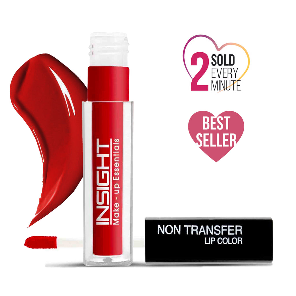 Non-Transfer Lip Color, 12hr Long Lasting Matte Lips, Moisturizing & Light Weight - 06 Angel Red