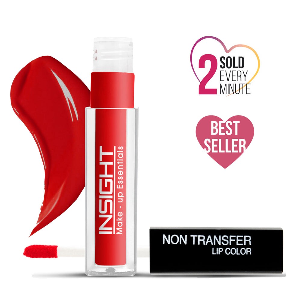 Non-Transfer Lip Color, 12hr Long Lasting Matte Lips, Moisturizing & Light Weight - 09 Sunset Red