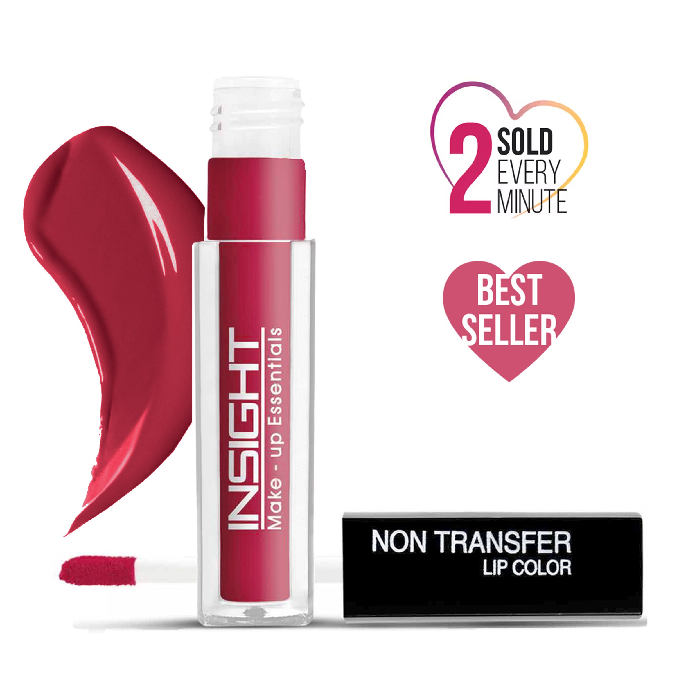 Non-Transfer Lip Color, 12hr Long Lasting Matte Lips, Moisturizing & Light Weight - 12 Red Room