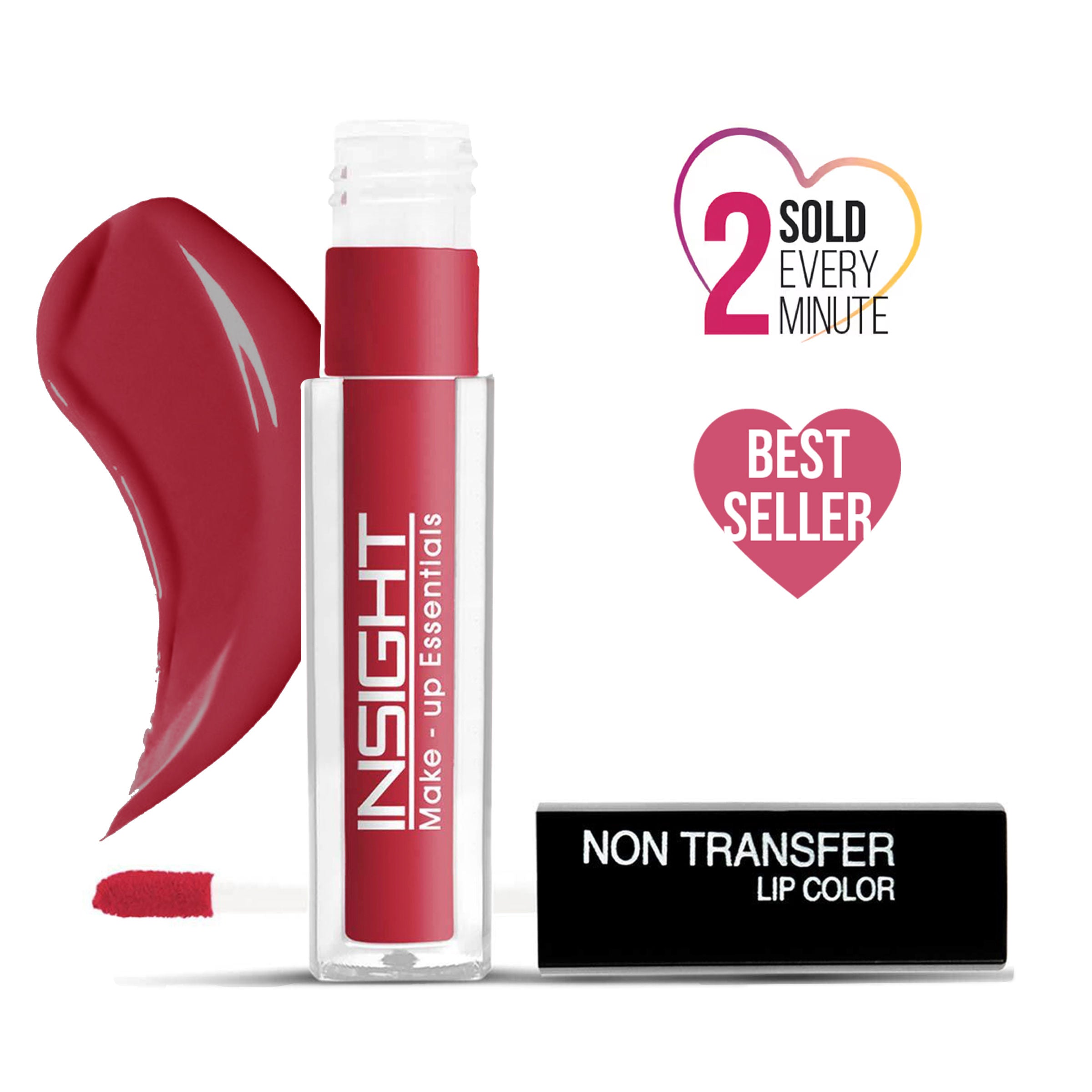 Non-Transfer Lip Color, 12hr Long Lasting Matte Lips, Moisturizing & Light Weight - Red Premiere