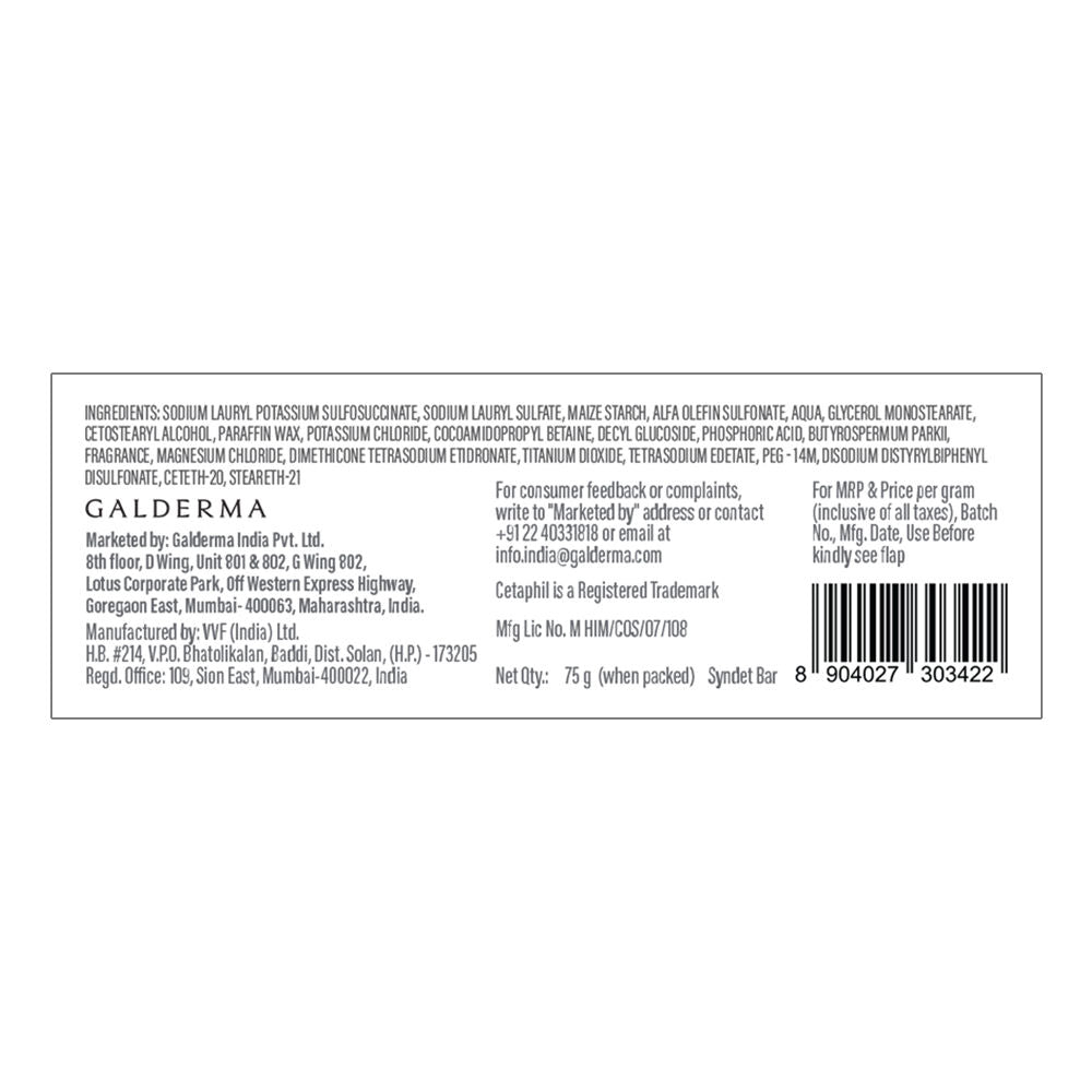 Cleansing & Moisturising Syndet Bar With Shea butter Dermatologist Recommended