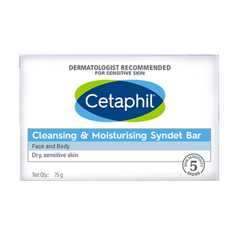 Cleansing & Moisturising Syndet Bar With Shea butter Dermatologist Recommended
