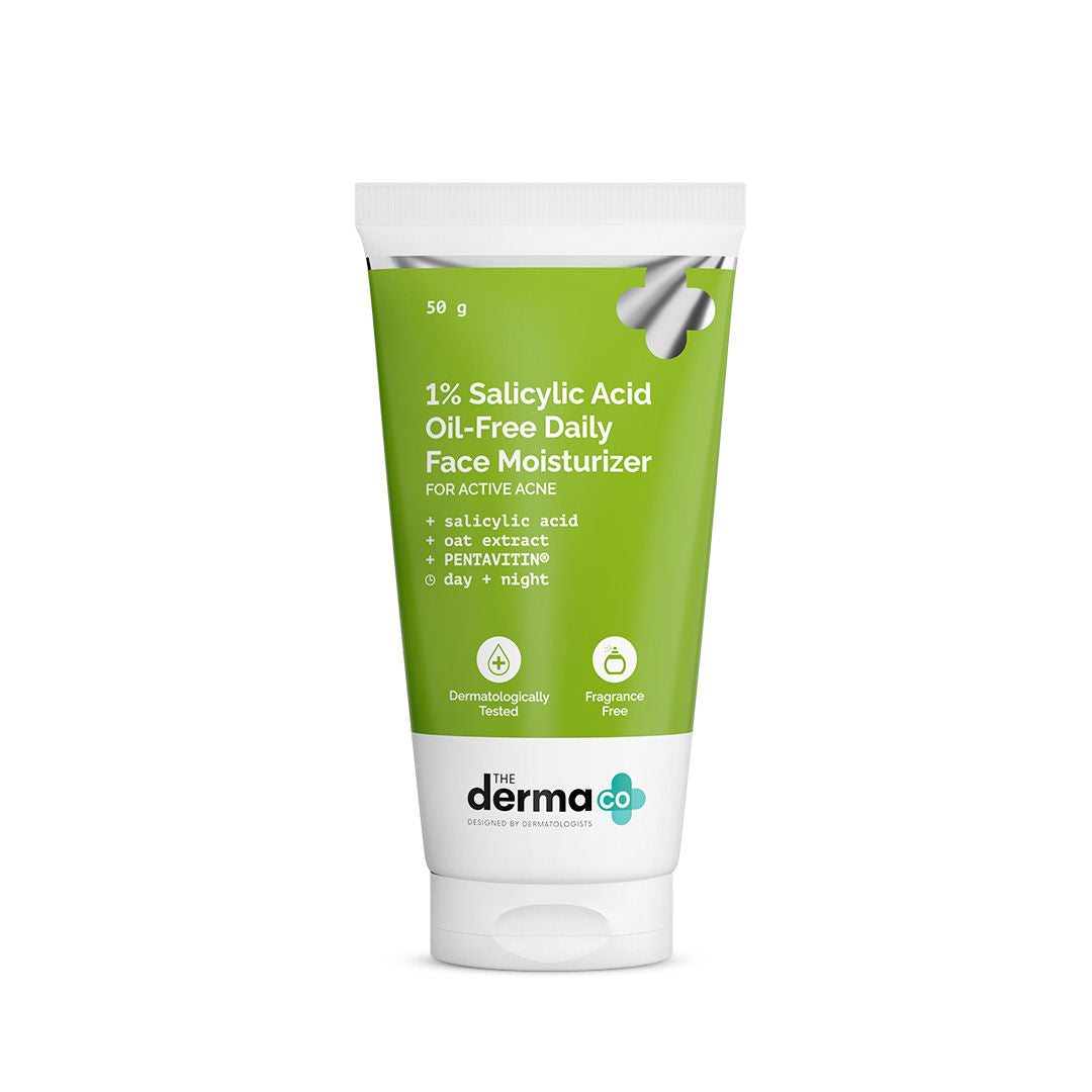 1% Salicylic Acid Oil-free Moisturizer for Face With Oat Extract For Active Acne