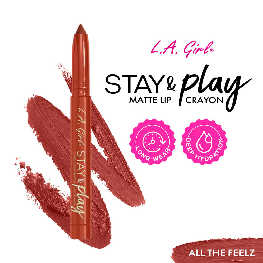 Stay & Play Matte Lip Crayon - All The Feelz