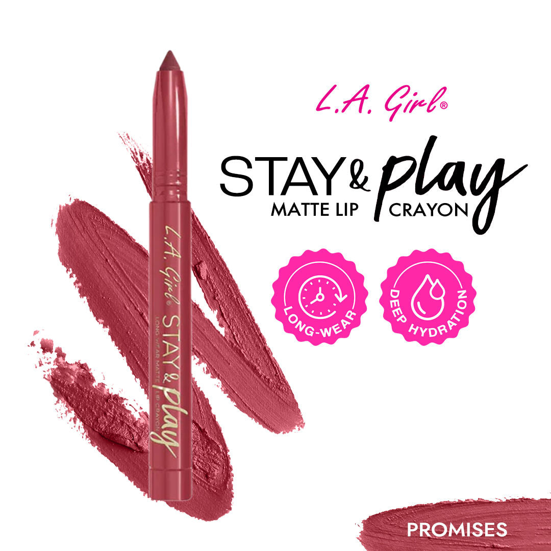 Stay & Play Matte Lip Crayon - Promises