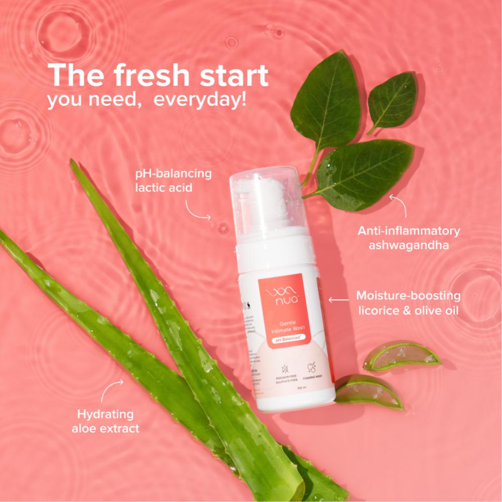 Foaming Intimate Wash with Aloe Vera + Lactic Acid