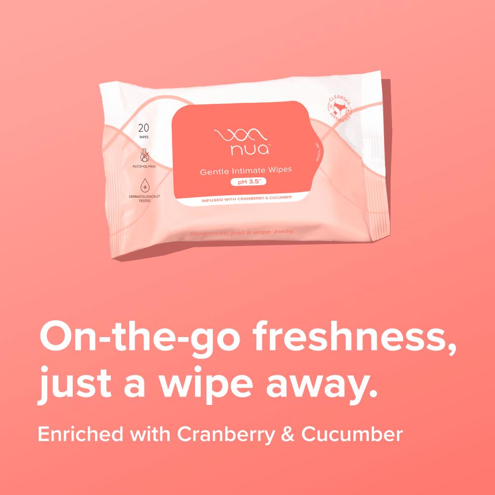 Gentle Intimate Wipes pH 3.5 | 100% Biodegradable