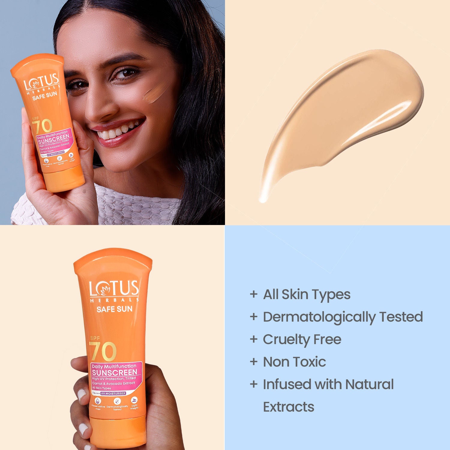 Safe Sun Daily Multi-Function Sunscreen SPF 70 PA+++