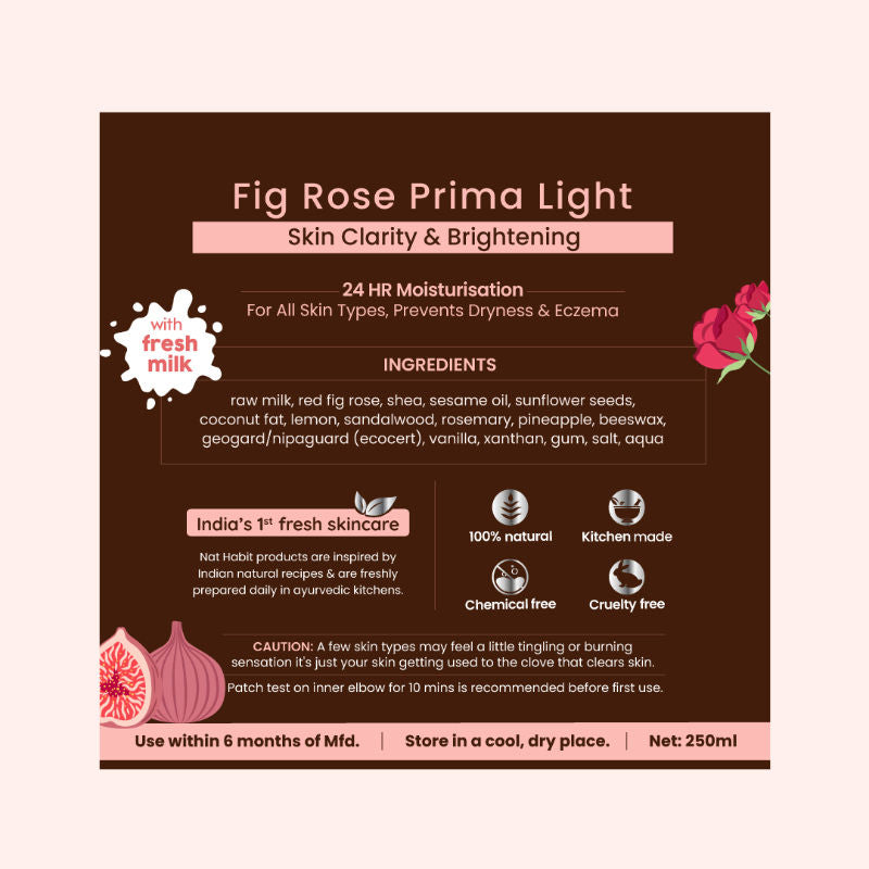 Fig Rose Prima Light Fresh Malai Lotion
