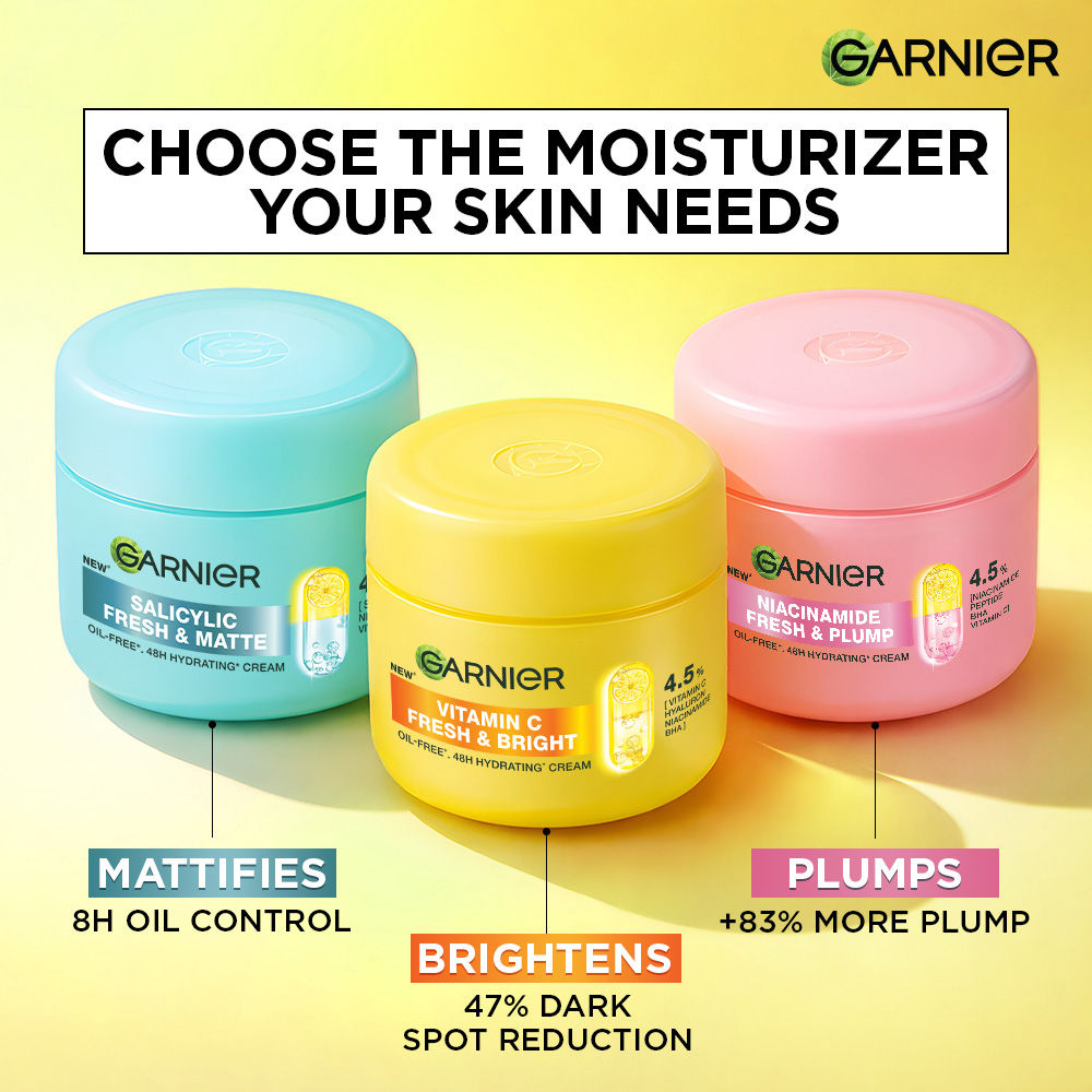 Fresh & Bright Vitamin C Sorbet Moisturizer, 4.5% Vit C, Hyaluronic Acid, Niacinamide