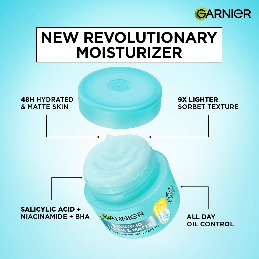 Fresh & Matte Salicylic Acid Sorbet Moisturizer, 4.5% Salicylic Acid Niacinamide Vit C