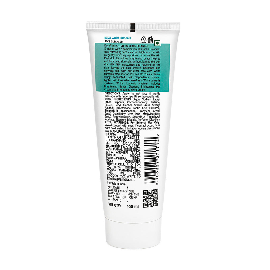 Brightening Beads Cleanser, with AHA, Vitamin B3 & E for All Skin Types