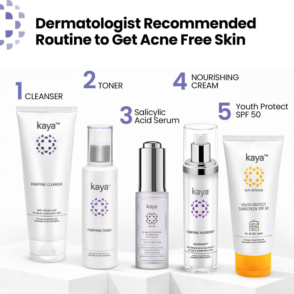 Acne Care Purifying Cleanser Salicylic Acid Face Wash Reduces Acne & Pimples for Pimple Prone Skin Face Wash for Oily Skin, 100ml