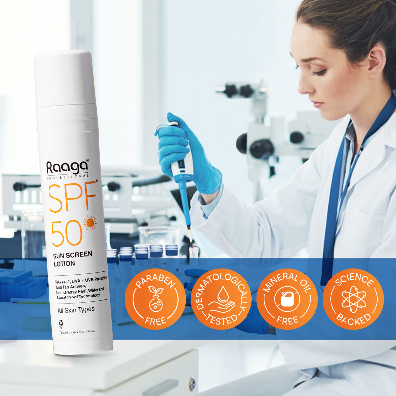 Spf 50 Pa++++ Sunscreen Lotion With Uva + Uvb Protection, All Skin Types, 55 Ml