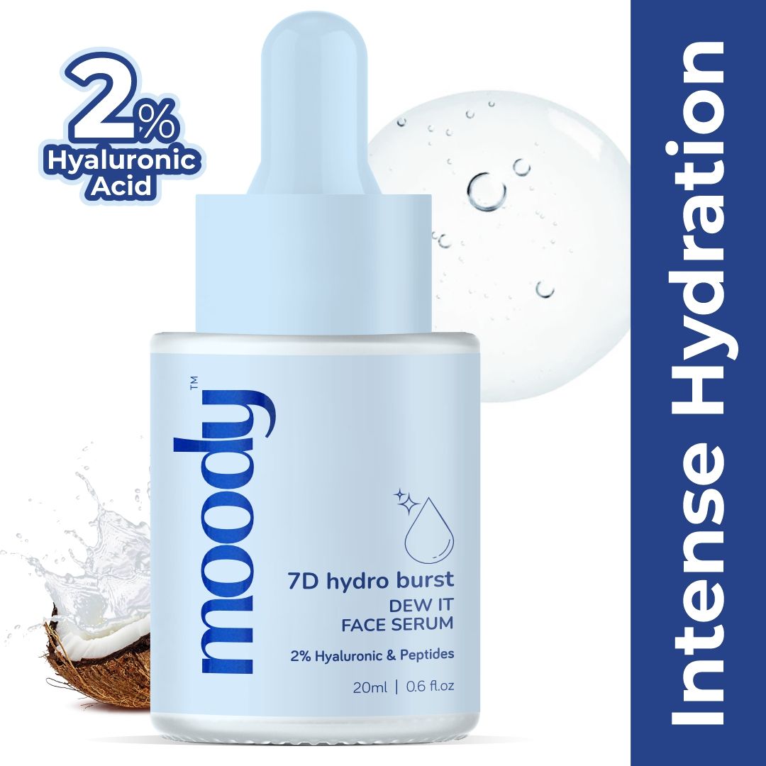 2% Hyaluronic & Peptides Face Serum for Intense Hydration & Plum Skin