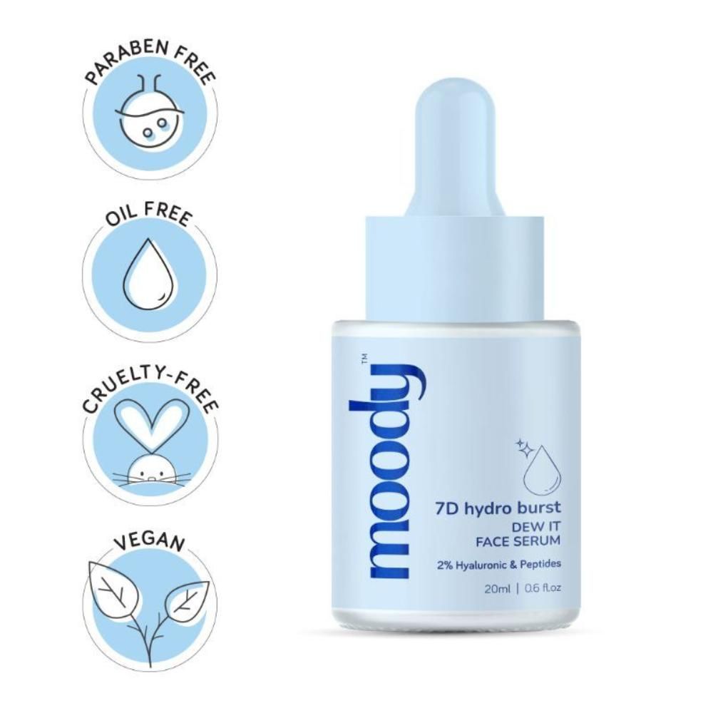 2% Hyaluronic & Peptides Face Serum for Intense Hydration & Plum Skin