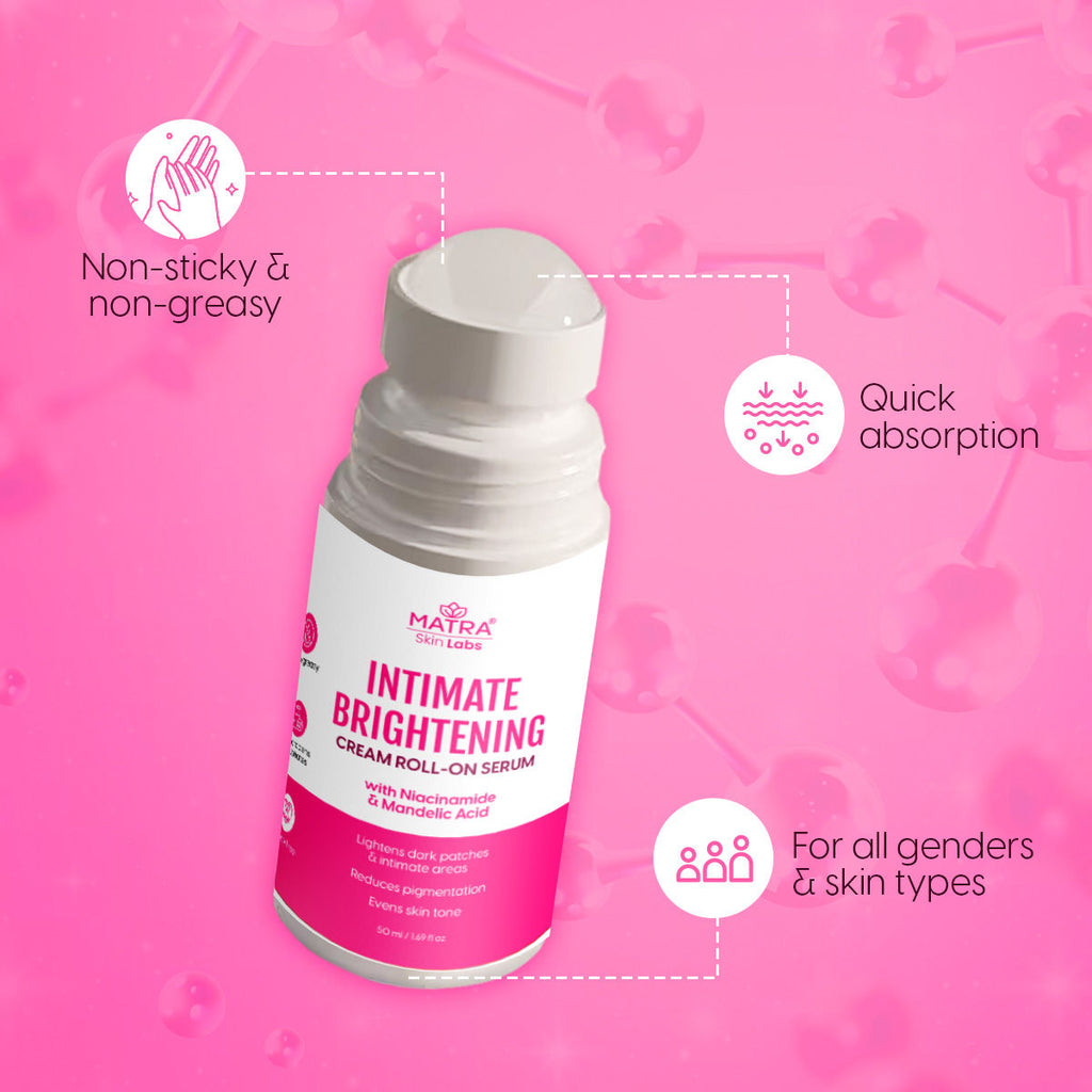 Skin Labs Intimate Brightening Cream Roll-On Serum for Lightening Dark Patches & Pigmentation
