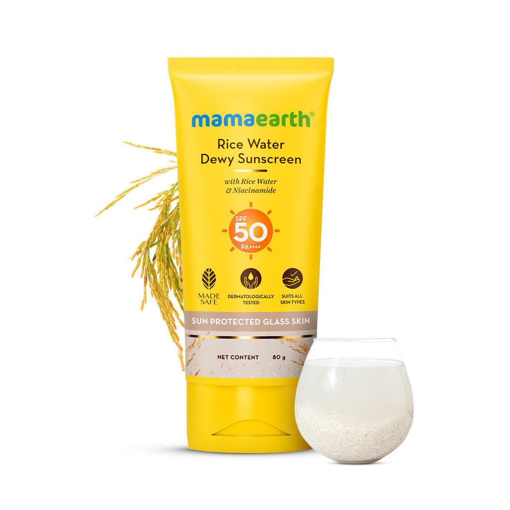 Rice Water Dewy Sunscreen SPF 50 for Tan Protection