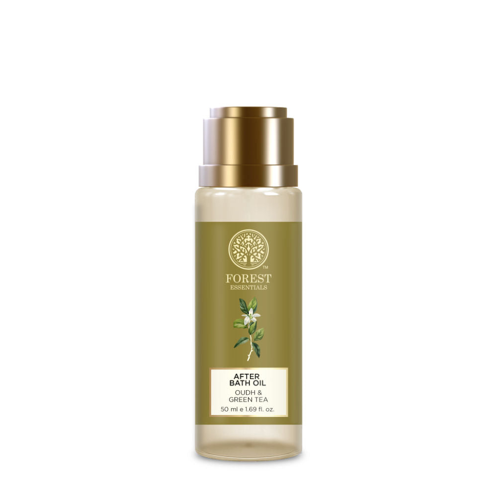 After Bath Oil Oudh & Green Tea Ayurvedic Moisturizing Shower Oil - 50ml