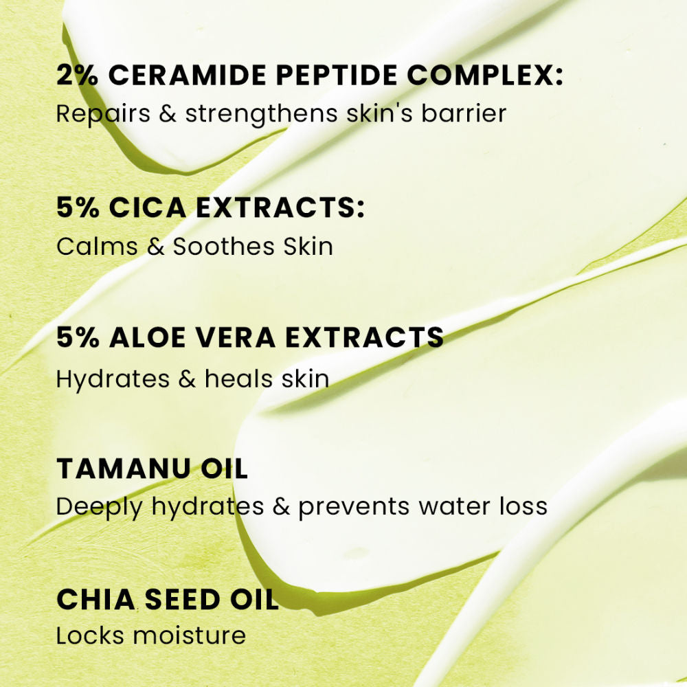 2% Ceramide-Peptide Complex Barrier Repair Moisturizer-Dry Skin Non-Comedogenic & Lightweight