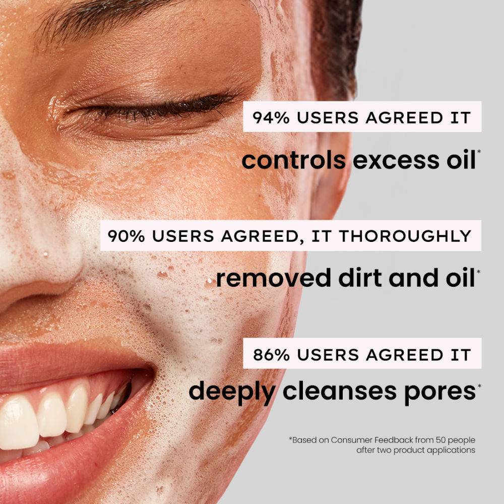 Oil Control Daily Exfoliating Cleanser 2% AHA + BHA Salicylic Acid Face Wash For Oily Skin & Acne