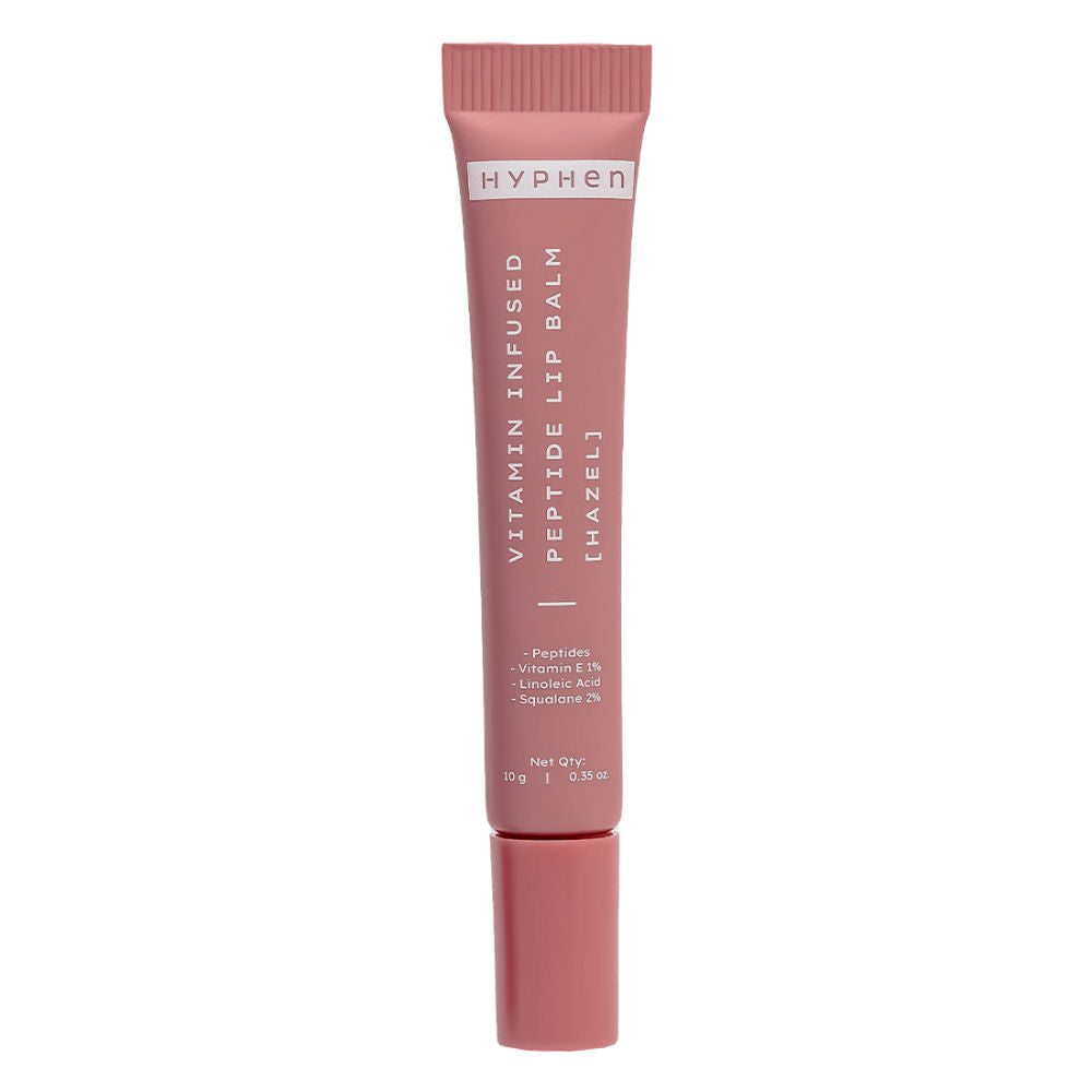Tinted Lip Balm - Hazel, 1% Vit E, 2% Squalane & Peptides, Brightens, Moisturizes Dry Lips