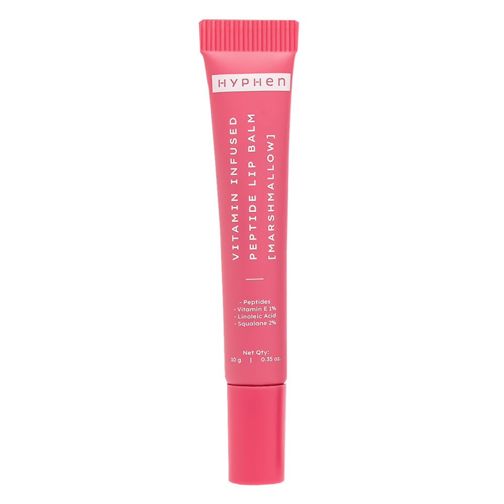 Tinted Lip Balm - Marshmallow, 1% Vit E, 2% Squalane & Peptides, Brightens & Moisturizes
