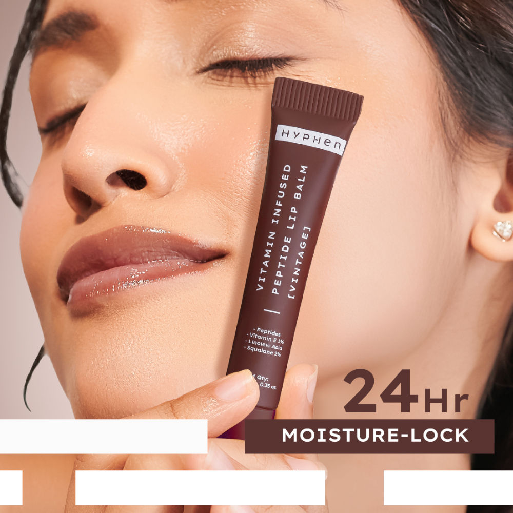 Tinted Lip Balm- Vintage, 1% Vit E, 2% Squalane & Peptides, Brightens, Moisturizes Dry Lips