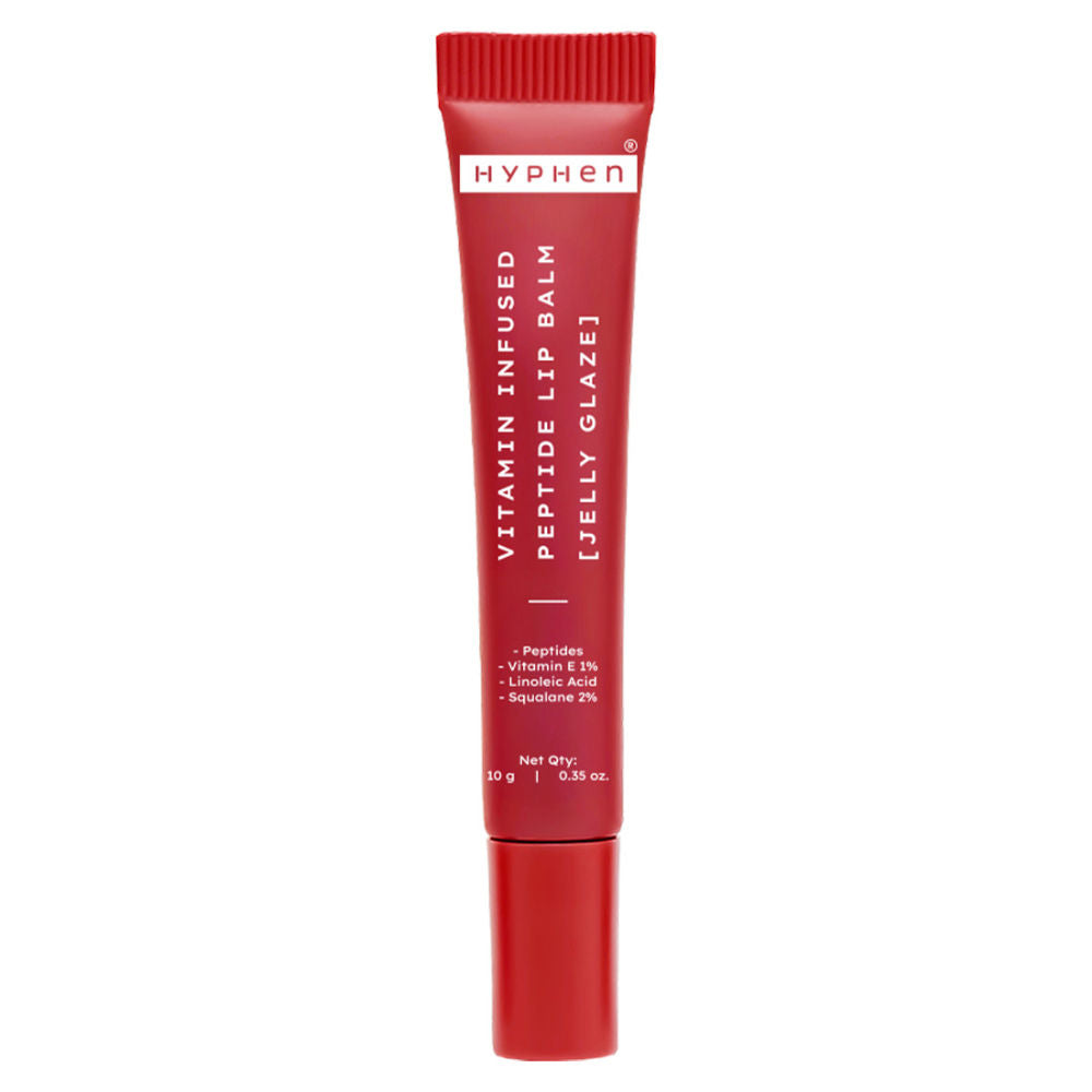 Tinted Lip Balm, Brightens Dark & Dry Lips - 1% Vitamin E, Peptide & Squalane - Jelly Glaze