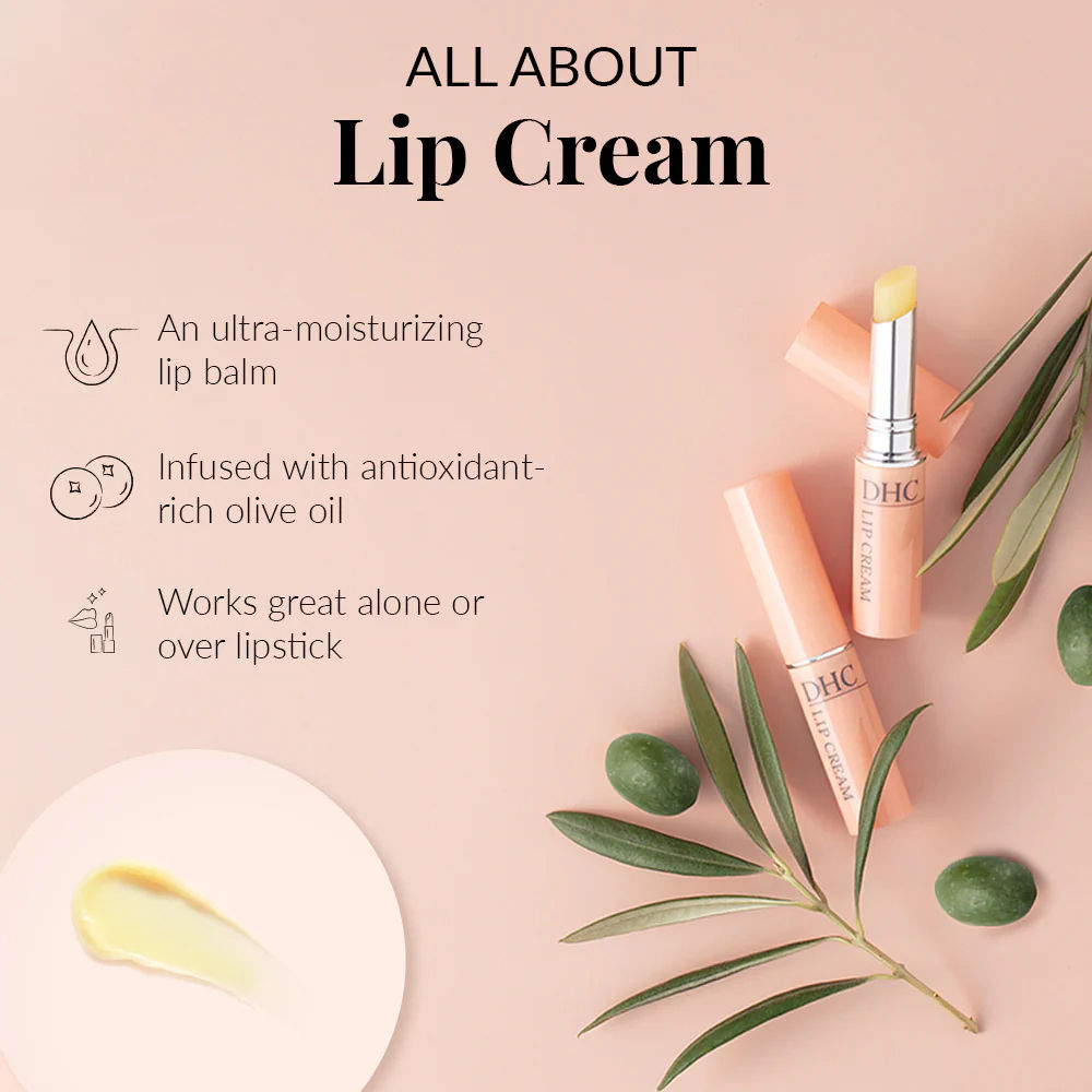Lip Cream (Lip Balm) For Dry Chapped Lips - Day Long Moisturizing Lip Mask