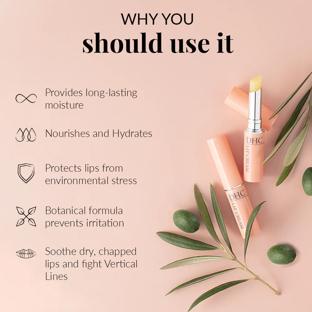 Lip Cream (Lip Balm) For Dry Chapped Lips - Day Long Moisturizing Lip Mask