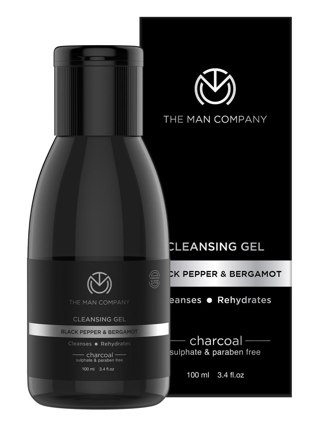Charcoal Cleansing Gel With Bergamot & Black Pepper