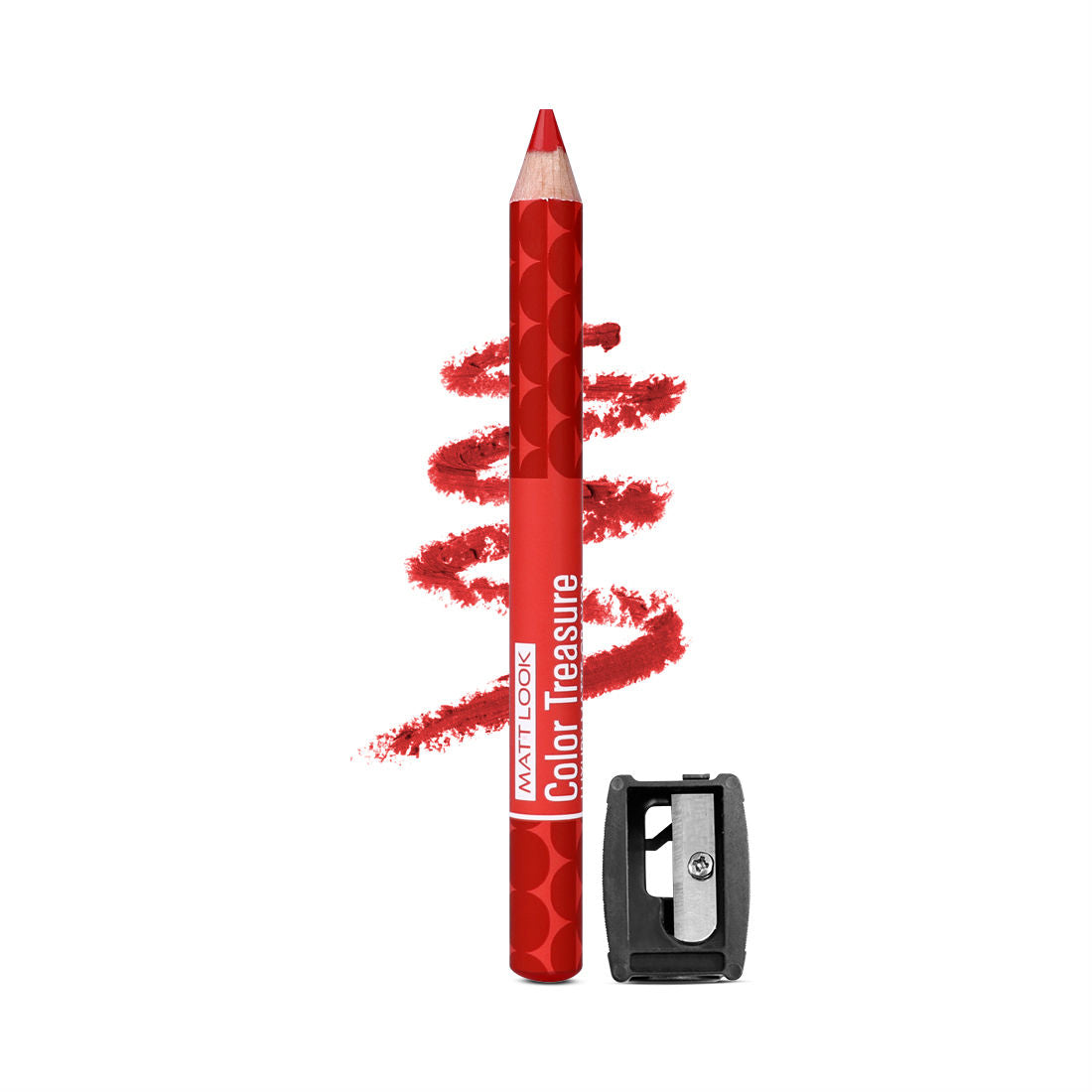 Color Treasure Luxury Matte Lip Pencil Crayon - 01 Perfect Red